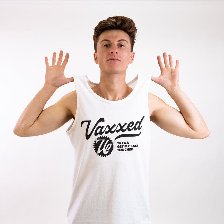 Vaxxed White Tank