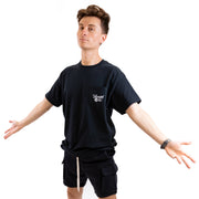 Vaxxed Black Pocket Tee