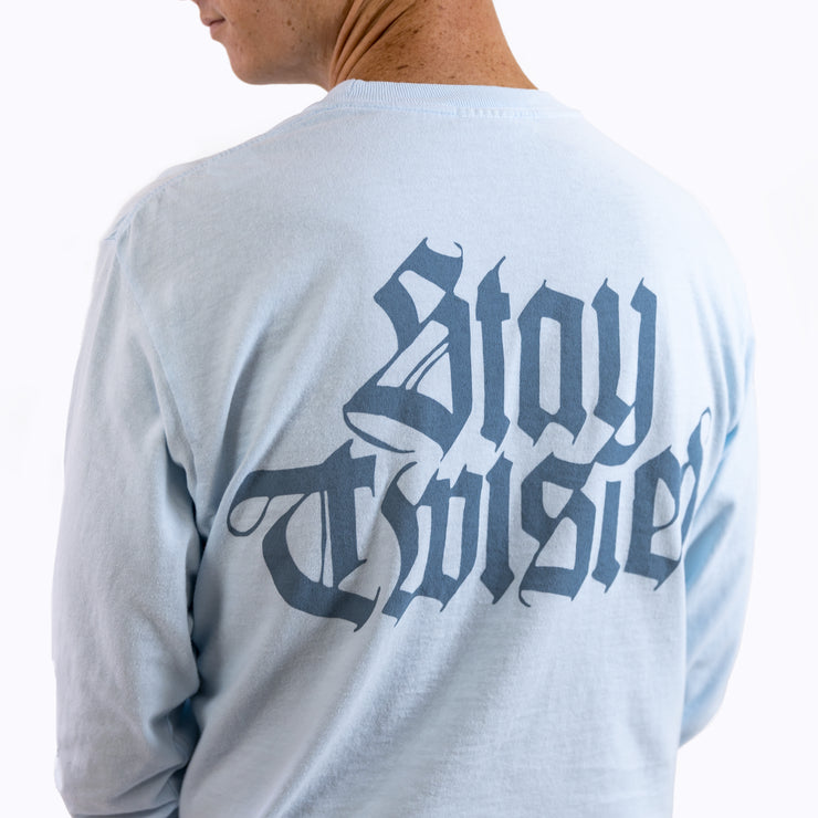 Gothic Logo Light Blue Long Sleeve