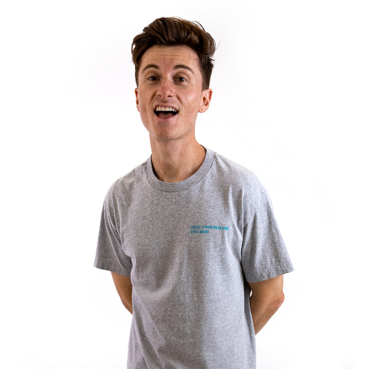 Stay Twisted Heather Grey Tee