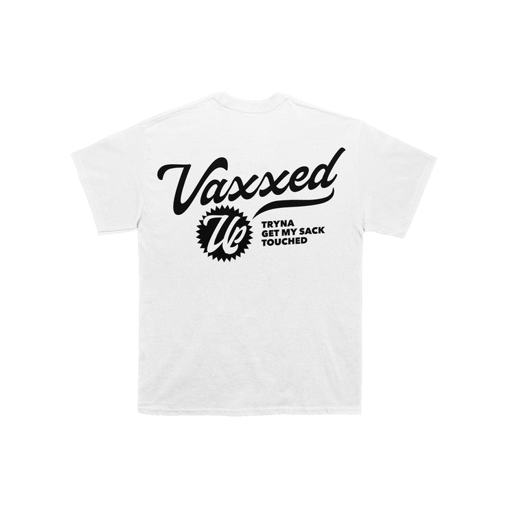 Vaxxed White Pocket Tee