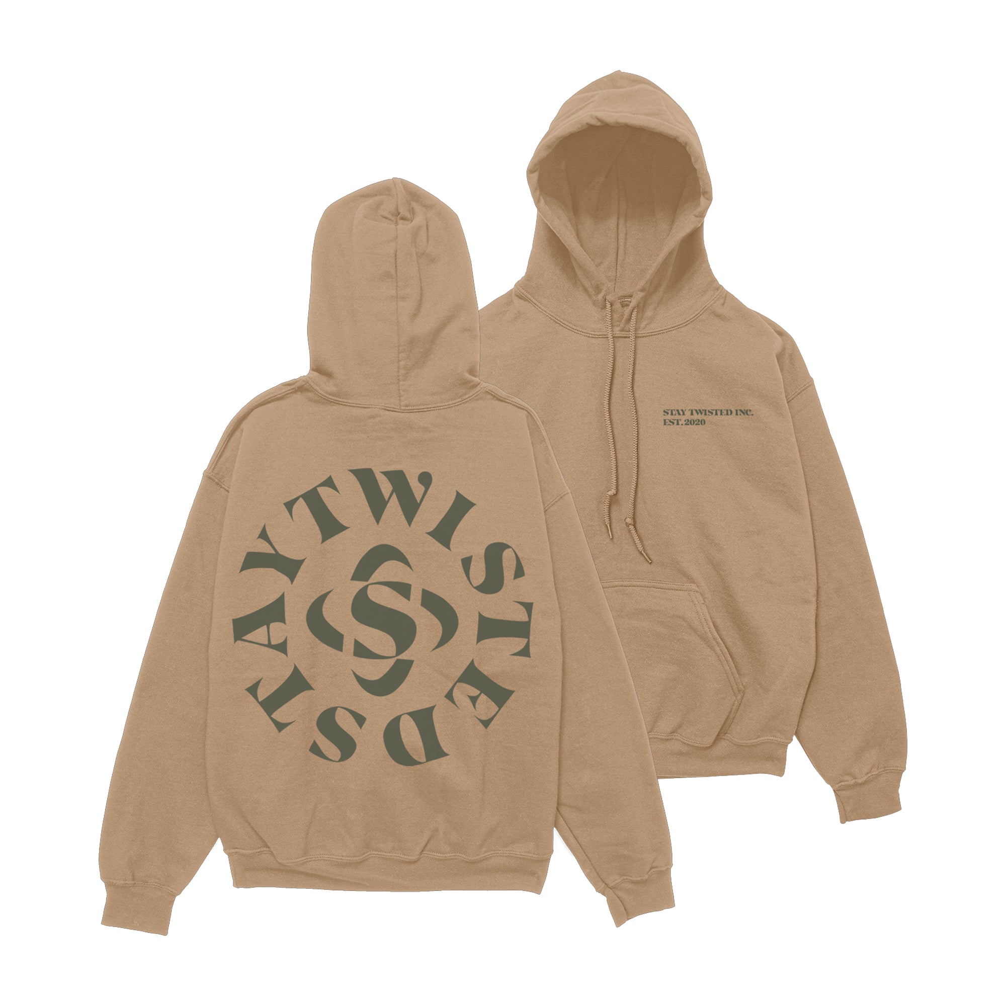 Stay Twisted Sand Hoodie