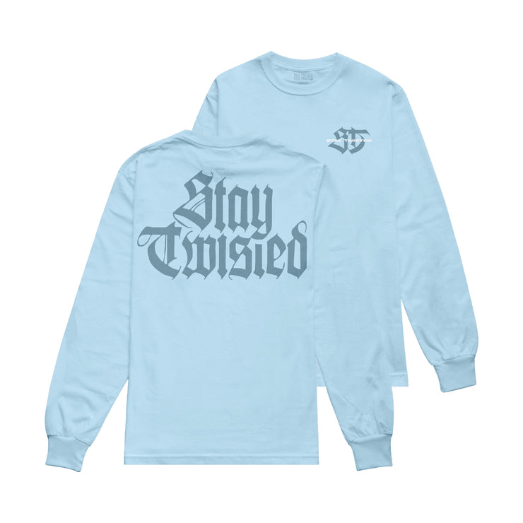 Gothic Logo Light Blue Long Sleeve