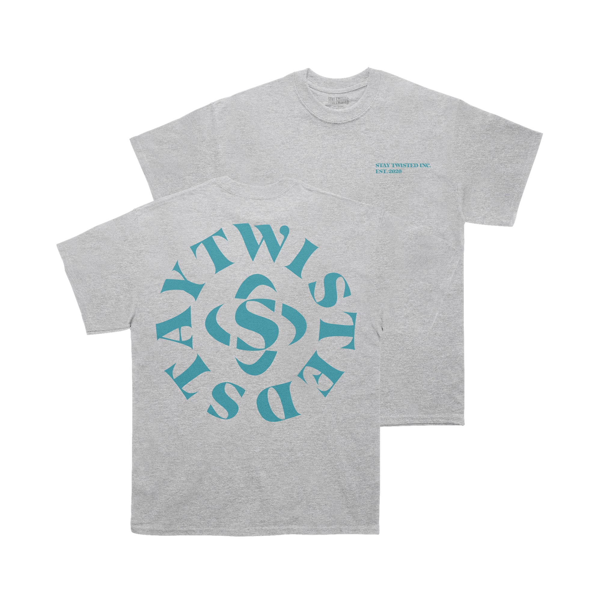 Stay Twisted Heather Grey Tee