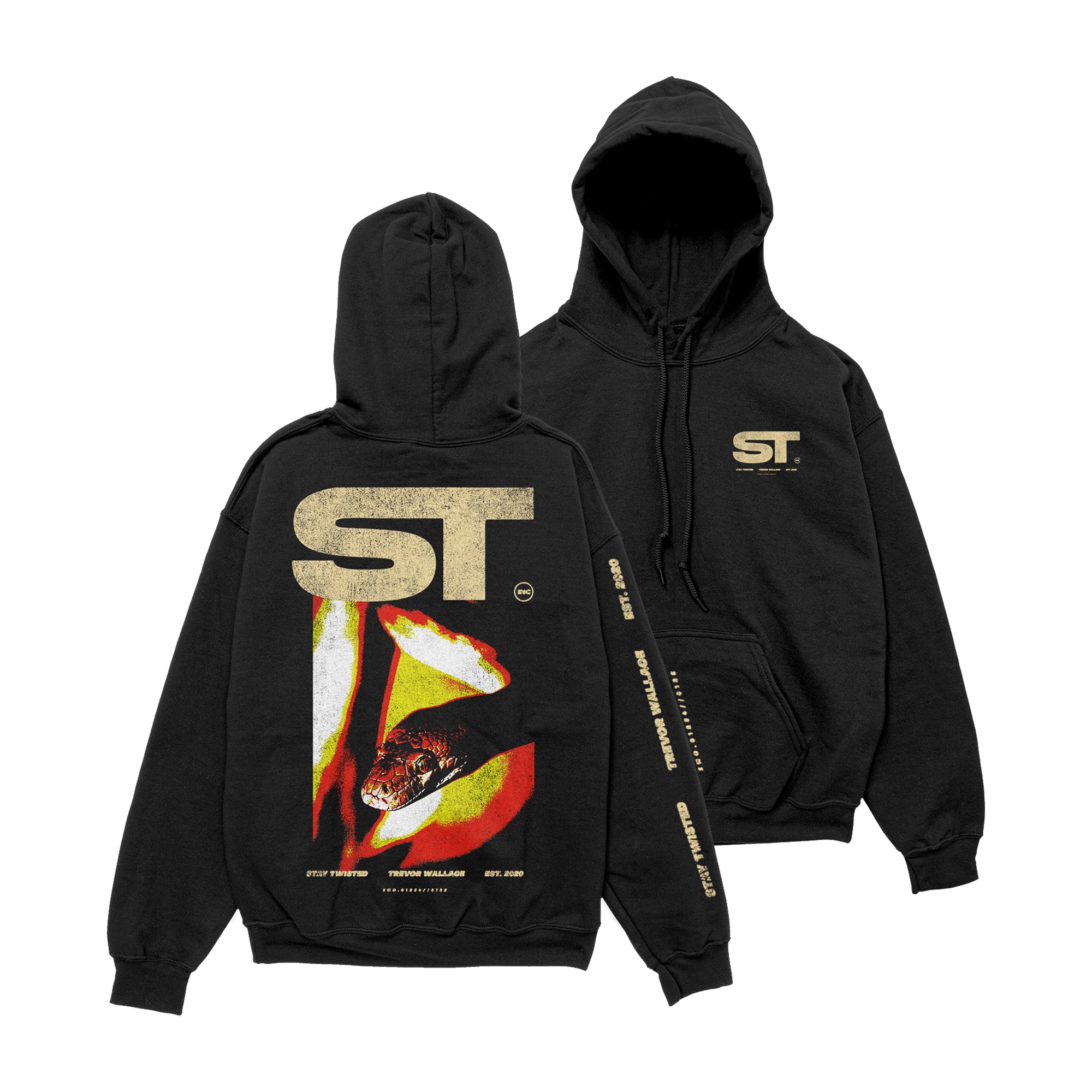 Snake Black Hoodie