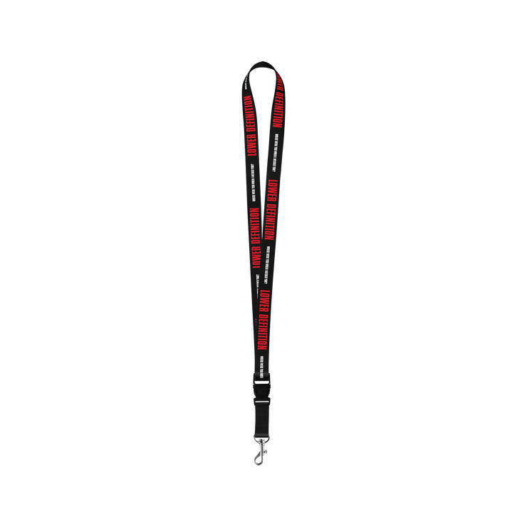 Lower Definition Black Lanyard