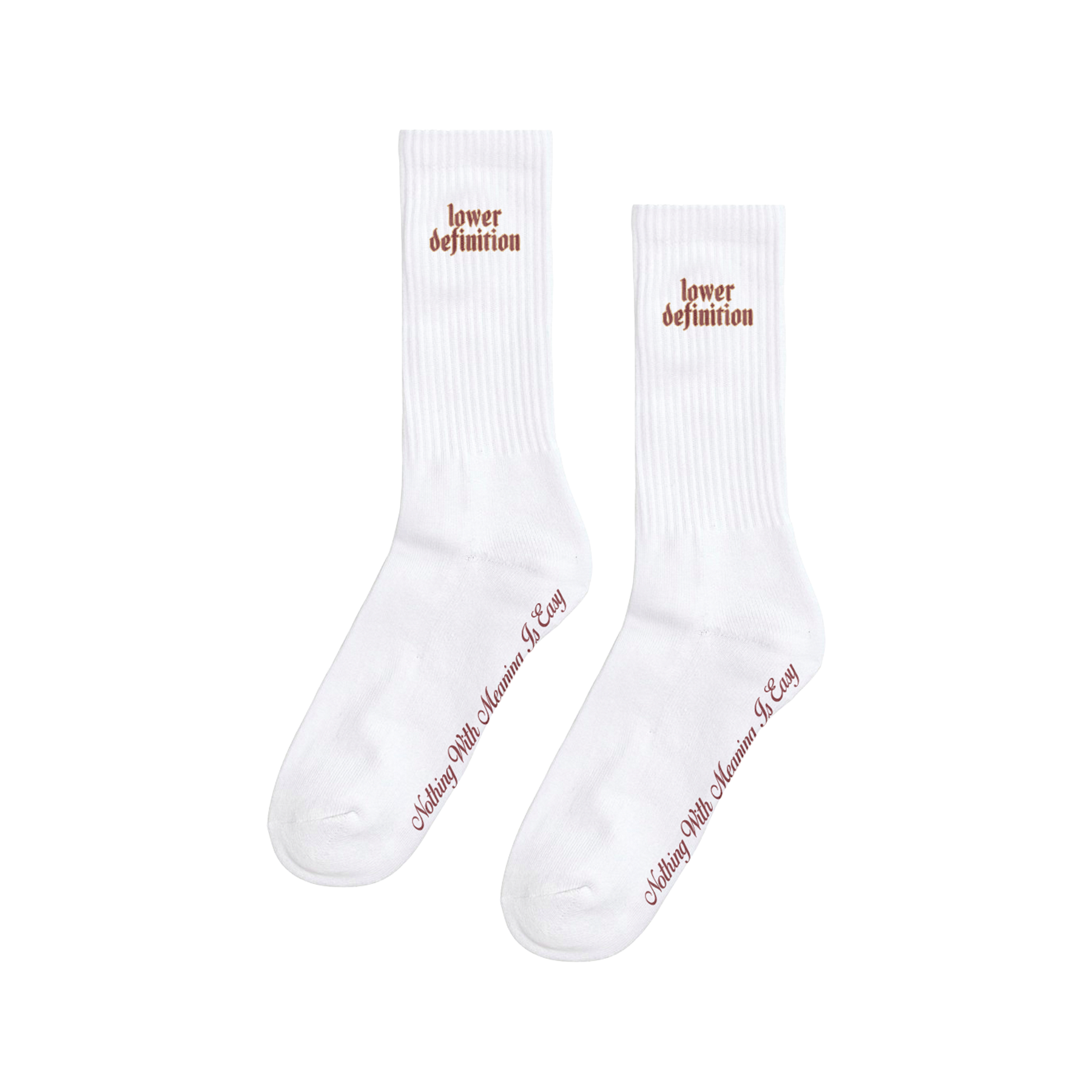 Lower Definition White Socks